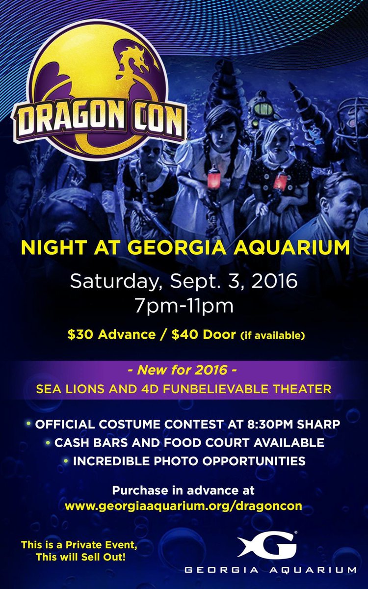 Dragon Con Night at the Aquarium