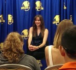 An Early Morning Press Conference with Danielle Panabaker
